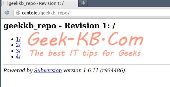 How To: Install SVN on Linux CentOS/RHEL 6.x - Geek-KB.com